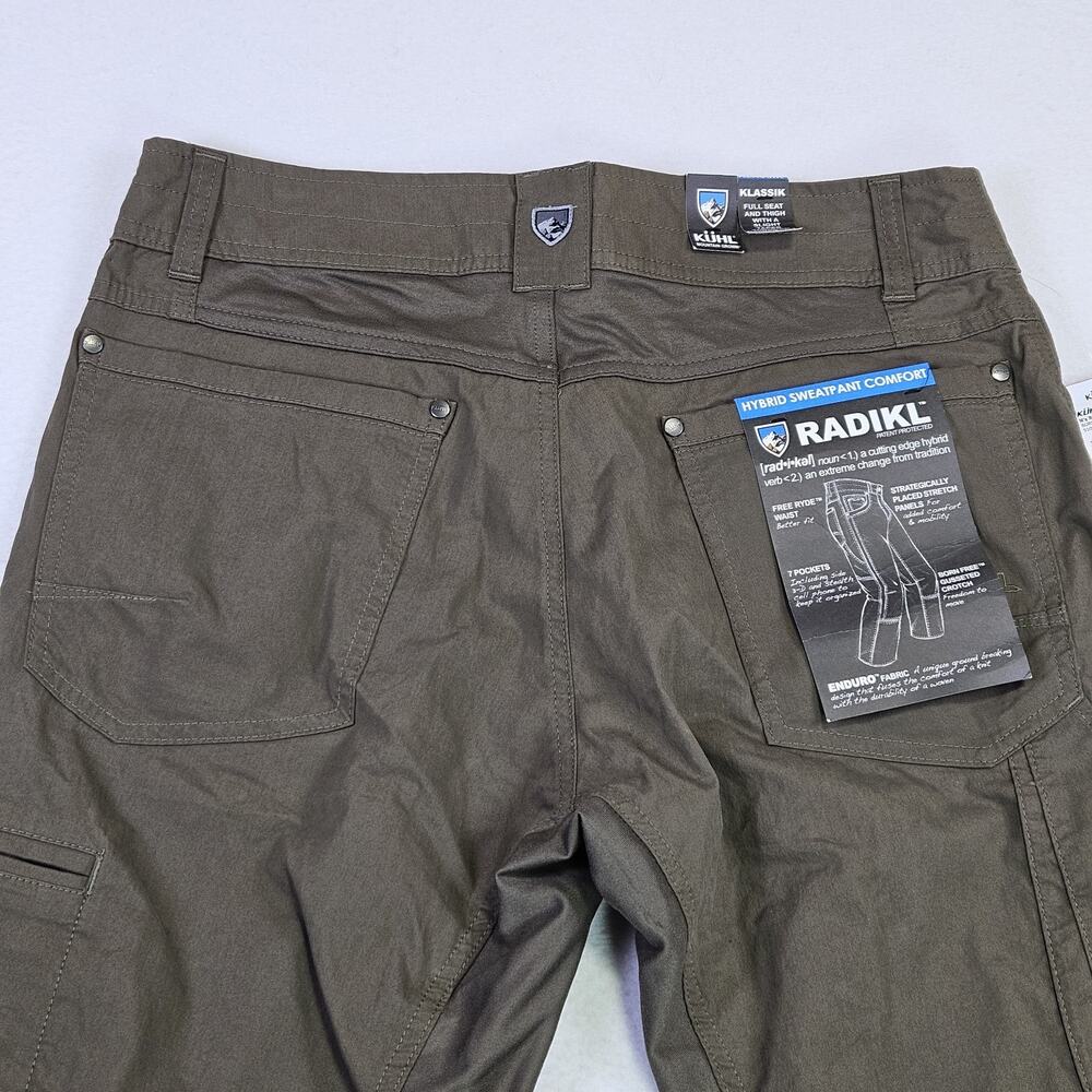 Kuhl Radikl Cargo Pant Men 32x30 Lightweight Performance Technical Klassik Green - Picture 7 of 16